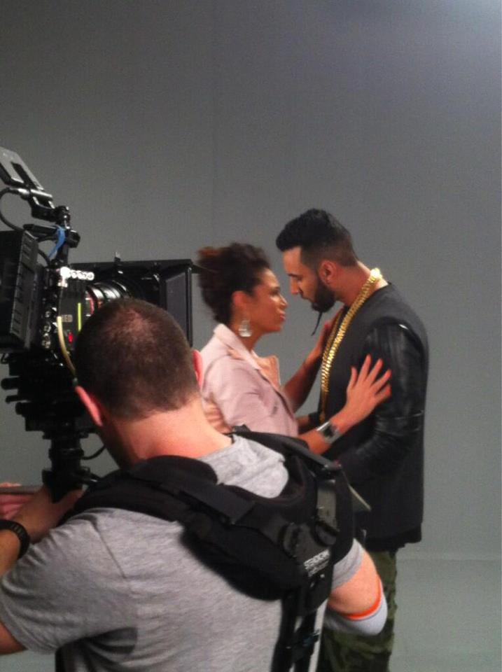 La Fouine et Zaho sur le tournage du clip Ma Meilleure