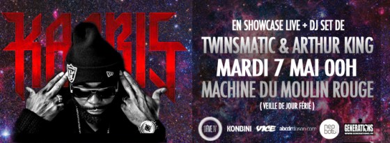 Kaaris en concert Le 7 Mai à La Machine du Moulin Rouge à Paris
