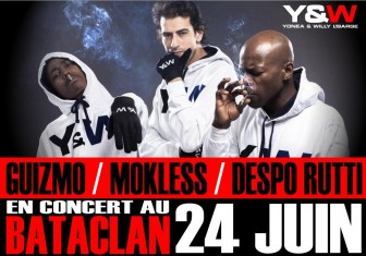 Guizmo, Despo Rutti et Mokless en concert le 24 juin au Bataclan