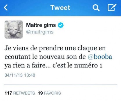 Maitre Gims prend une claque avec le nouveau son de Booba !