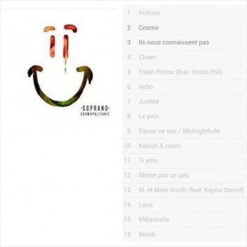 Soprano : Cosmopolitanie, la tracklist !