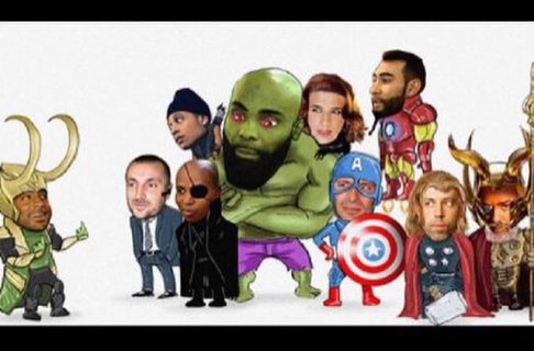 Booba se parodie en Avengers avec Kaaris, Rohff, Sinik, Joke, La Fouine