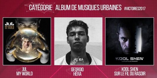 Jul, Georgio, Kool Shen, MHD et Nekfeu aux Victoires 2017, PNL absent