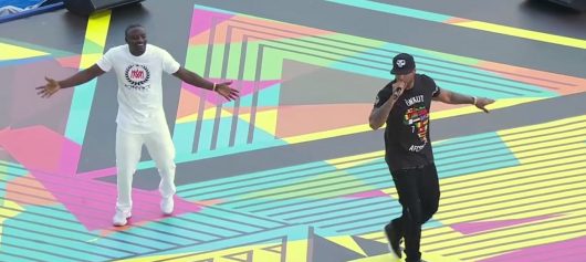 Booba avec Akon au son concert d'ouverture de la CAN 2017 !