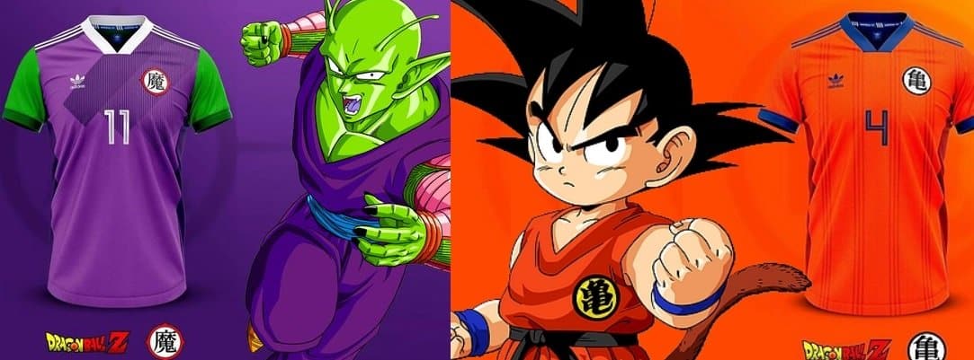 Dragon Ball Z x Adidas la superbe collection de maillots de foot imaginee par un designer