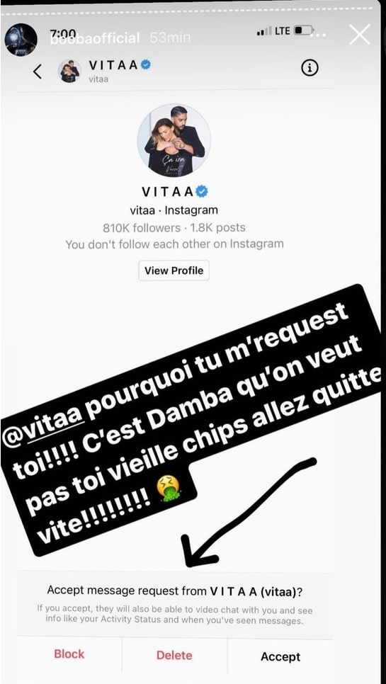 Booba s’en prend à Vitaa qui a tenté de l'approcher en privé