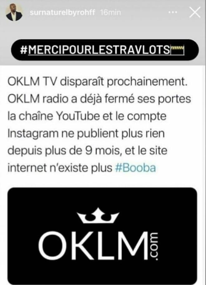 Rohff tacle Booba sur la fin de son média OKLM