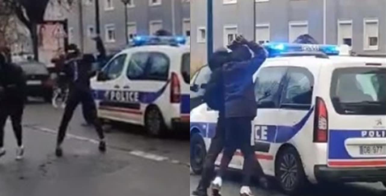 Le tournage d'un clip de rap tourne mal et finit en violent caillassage d'une voiture de police
