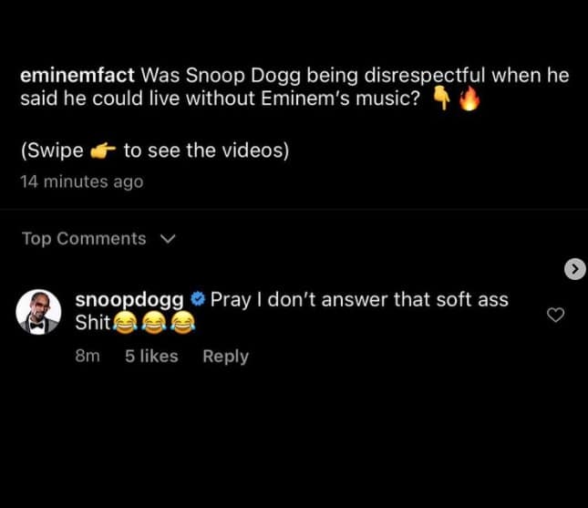 Snoop Dogg chauffe sérieusement Eminem avec une mise en garde menaçante