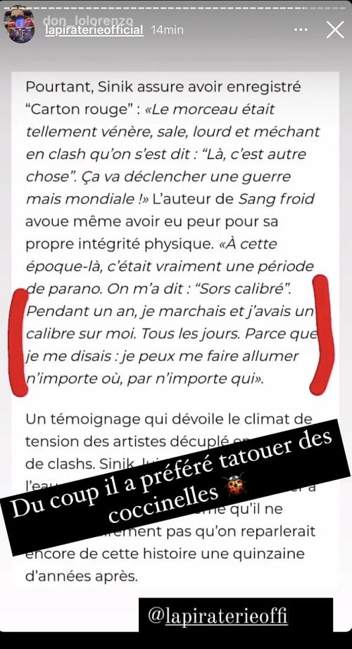 Sinik moqué par Booba après les critiques sur sa réponse