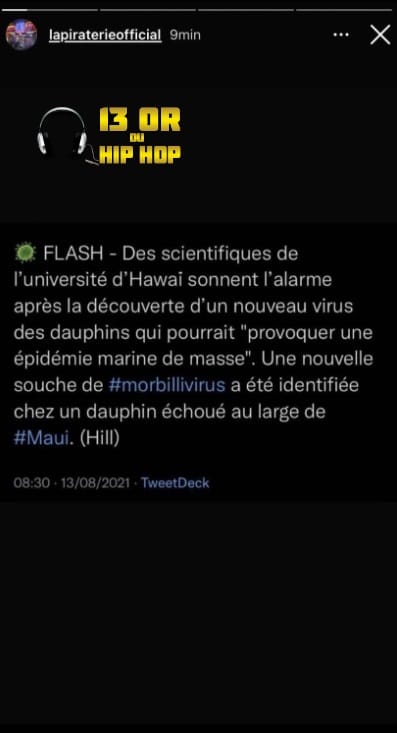 Booba accuse Benash d’avoir transmis un virus aux dauphins, il répond