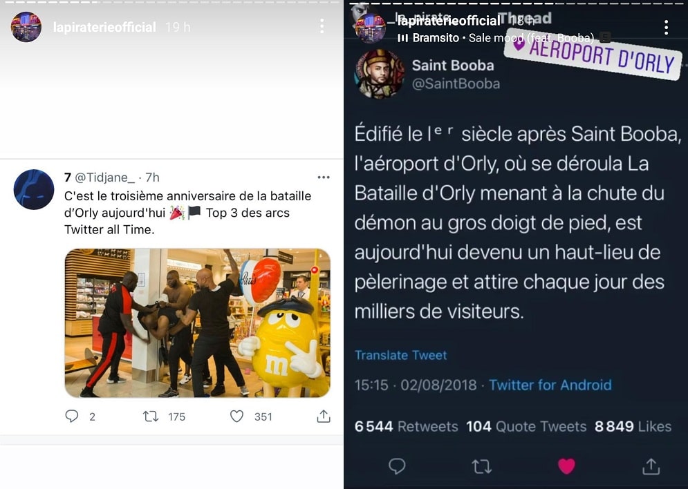 Booba fête l'anniversaire de la rixe d'Orly avec Kaaris à sa manière