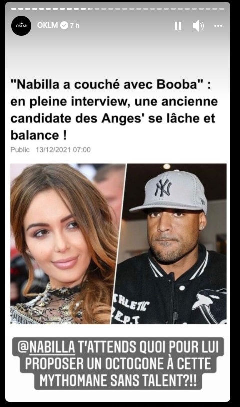 Booba s'amuse de la rumeur de coucherie avec Nabilla 2