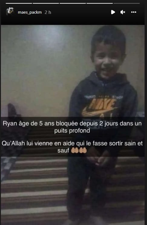 Maes soutient le petit Rayan, bloqué dans un puits au Maroc 1