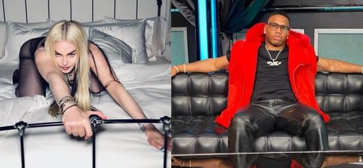 Nelly démonte Madonna en sous-vêtements avant de se faire remettre en place