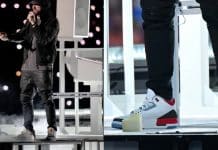 Les Air Jordan 3 personnalisées d’Eminem au Super Bowl font fureur