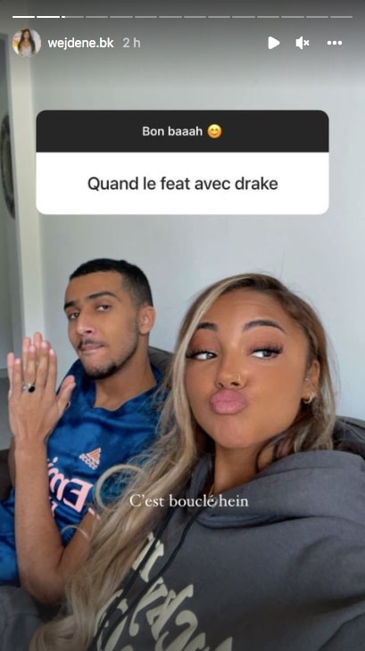 Wejdene prête pour un feat avec Drake ? Elle s'en amuse !