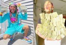6ix9ine censé être fauché jubile avec plus d’un million d’euros en liquide