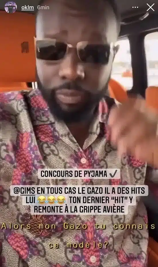 Gims ridiculisé par Booba en le comparant à Gazo 2