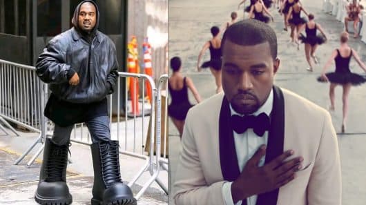 Kanye West se fait détruire par les internautes pour ses grosses bottes Balenciaga