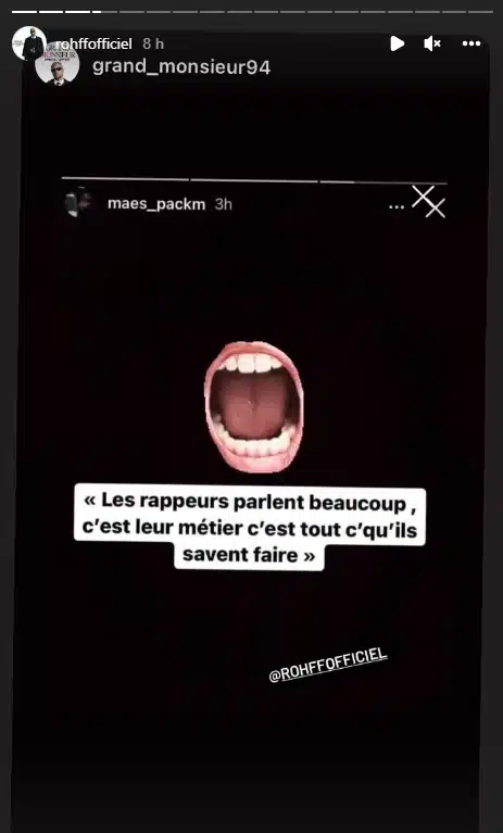 Maes partage une grosse punchline de Rohff ! Housni réagit