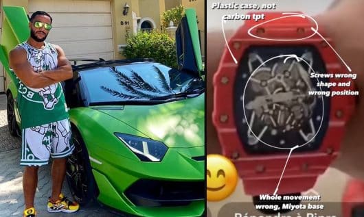 Lacrim accusé de porter une fausse montre Richard Mille