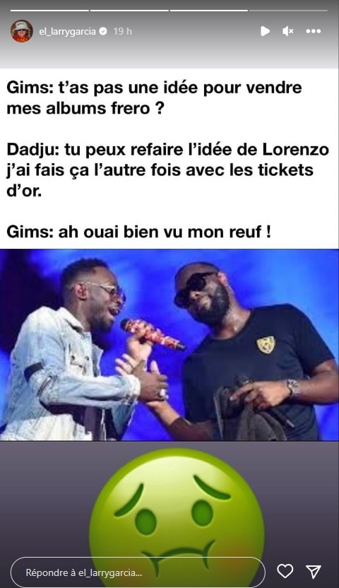 Lorenzo clash violemment Gims 2