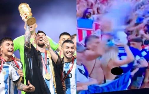 Ce geste très osé d'une supportrice Argentine au Qatar