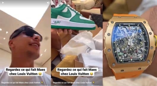 Maes se fait plaisir avec des Air Force x Louis Vuitton à 12 000 €