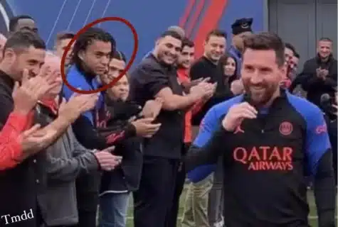 Le regard rageur d'Ethan Mbappé en train d'applaudir Messi fait le buzz