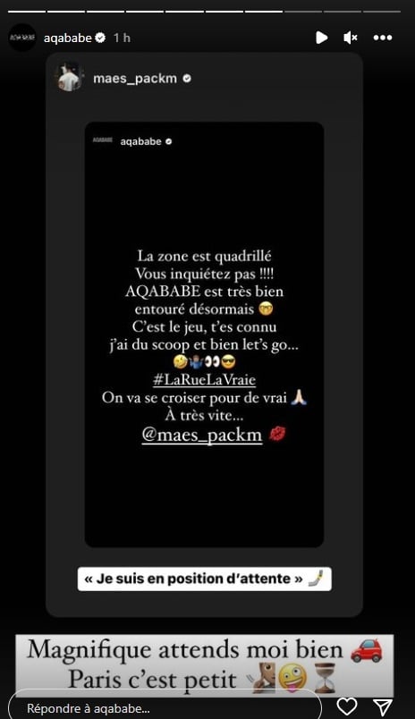 Maes menacé par Aqababe qui l'averti de le croiser pour de vrai
