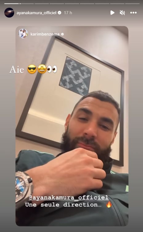 Benzema adresse un message à Aya Nakamura, elle répond