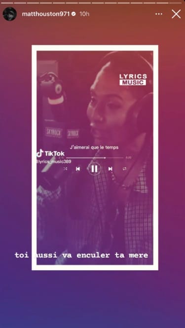 Matt Houston soutient Booba et insulte violemment Kayna Samet