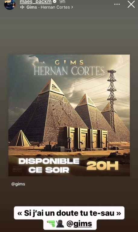 Gims soutenu par Maes sur sa théorie des Pyramides avec Hernan Cortes