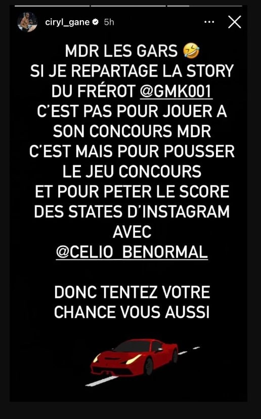 Ciryl Gane passe un message à GMK