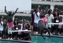 Rick Ross se rate totalement sur un plongeoir et amuse le public