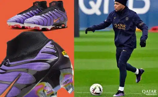 Kylian Mbappé joue au foot en Air Max TN avec ses nouveaux crampons