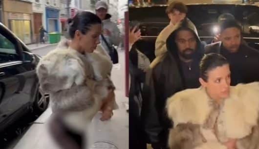 Kanye West s'affiche à Paris avec Bianca Censori nue dans un legging transparent